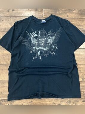 Vintage Men’s Black Y2K Ireland Graphic Design Size L #irish #Y2K #Vintage